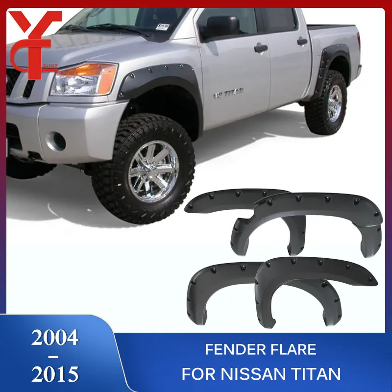 Mudguards Fender Flares For Nissan Titan 2004 2005 2006 2007 2008 2009 2010 2011 2012 2014 2015 Accessories Double Cabin