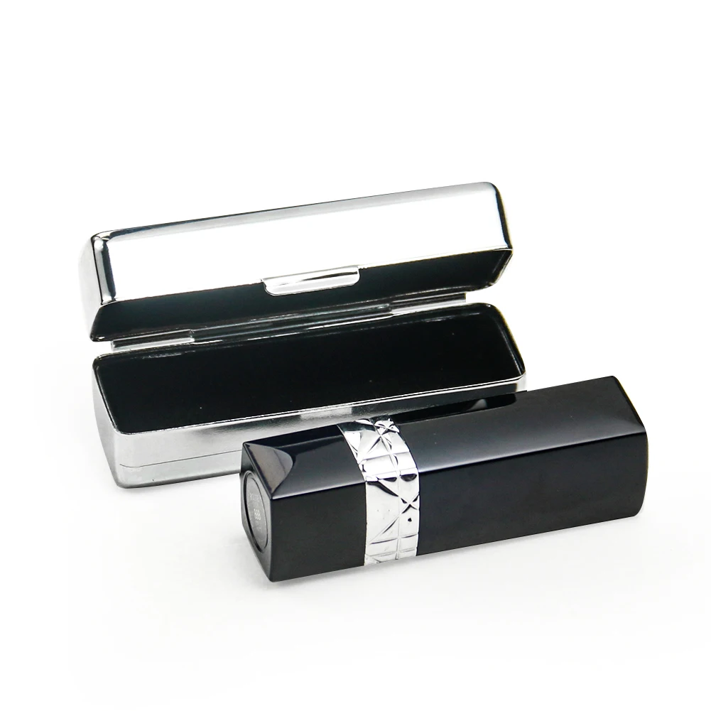 Caja de almacenamiento de lápiz labial con espejo para mujer, organizador de Metal, estuche de belleza portátil de viaje, caja de herramientas,