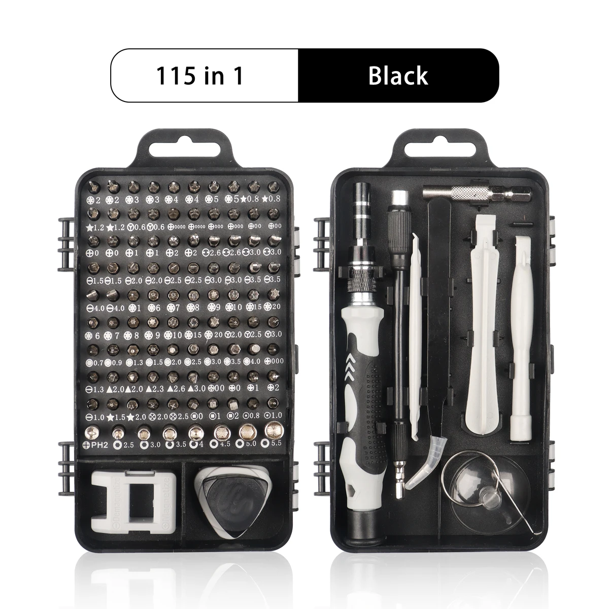 Computer-Reparaturset, 122 in 1 magnetisches Laptop-Schraubendreher-Set, Präzisions-Schraubendreher-Set, kleines Schlagschrauber-Set mit Koffer