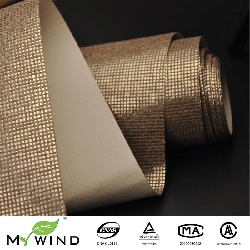 Imagem -02 - Wind-tecelagem Cobre Ouro Brown Textura Papel Cobertura de Parede de Fundo Papel de Parede Especial my