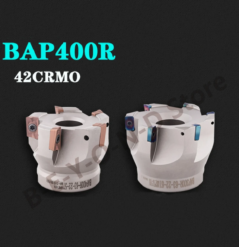 ما وراء قاطعة المطحنة للوجه BAP300R BAP400R 4T 5T 6T 8T 10T 90 درجة قطع مطحنة الزاوية اليمنى باستخدام الحاسب الآلي 42CRMO تستخدم APMT1135 APMT1604