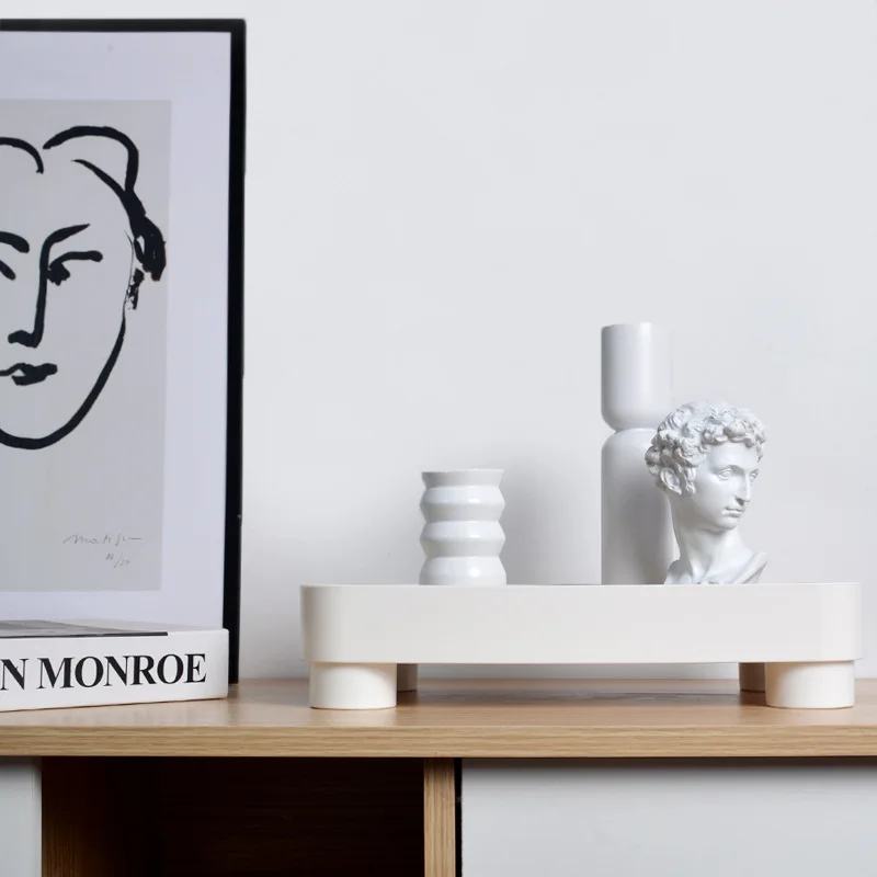 

1 шт., квадратный лоток для хранения в скандинавском стиле, лоток для хранения фруктов, лоток для хранения, украшения, чашки, духи, мелкие предметы, подносы для украшения рабочего стола