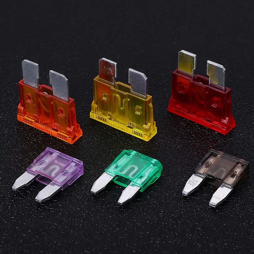 272pcs/lot Car Fuses 2A 3A 5A 7.5A 10A 15A 20A 25A 30A 35A Amp with Box Clip Assortment Auto Blade Type Fuse Set Truck