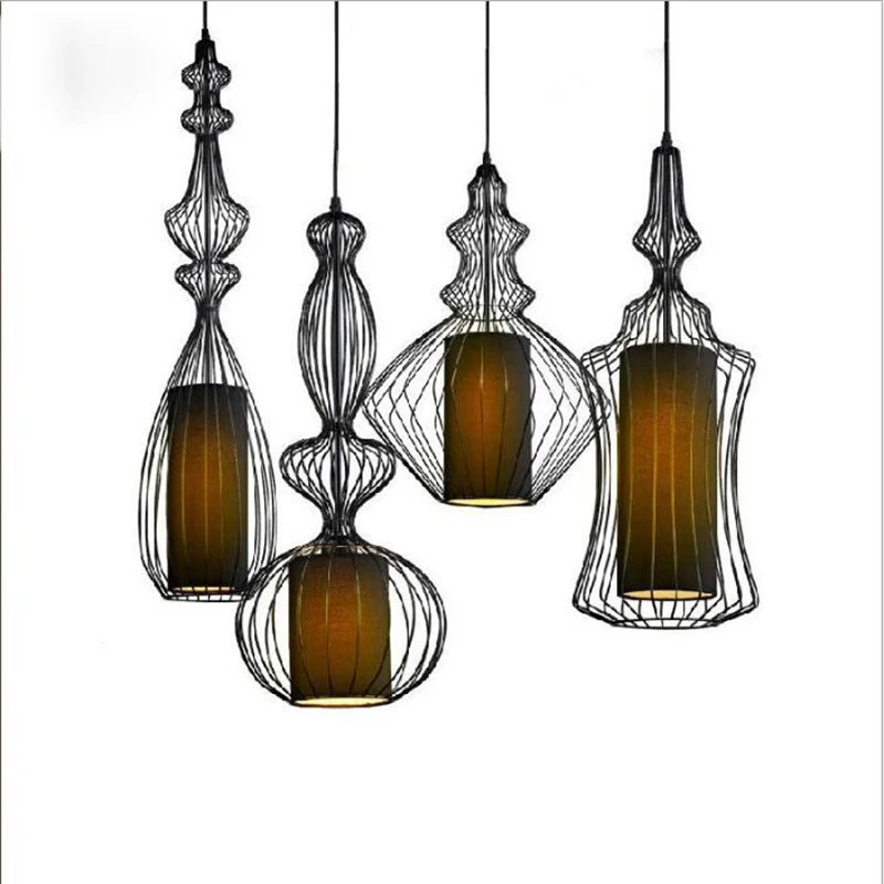 

Pendant Lights E27 Black Retro Loft American Style Kitchen Lamp Dining Room Bar Coffee Luminaire Fixtures Lighting