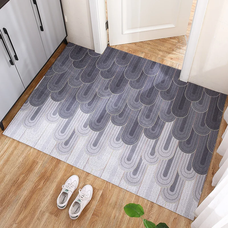 Modern Entrance Doormat Carpet, Living Room Mat, Kitchen Mat, Bath Mat, Silk Loop, Custom Home Doormat, Anti-slip Mat