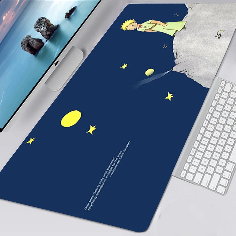 Alas Mouse The Little Prince And The Fox Kawaii Gaming Octagores Mouse Pad Antiselip Ukuran Besar Octagepad Deskmat Tappetino Mouse