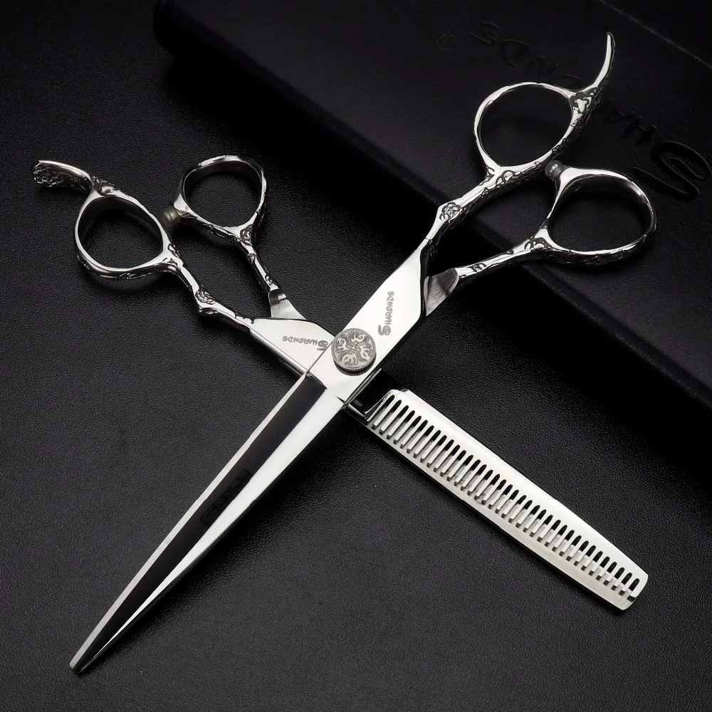 Scissors original professional hairdressing scissors thinning scissors 6/7 inch stainless steel exquisite non-slip cutting tool