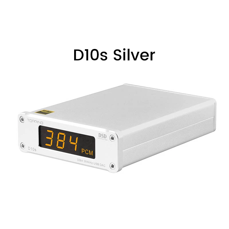 Topping D10s DAC USB HiFi ES9038Q2M XMOS XU208 – Convertisseur Audio 384kHz DSD256 Noir