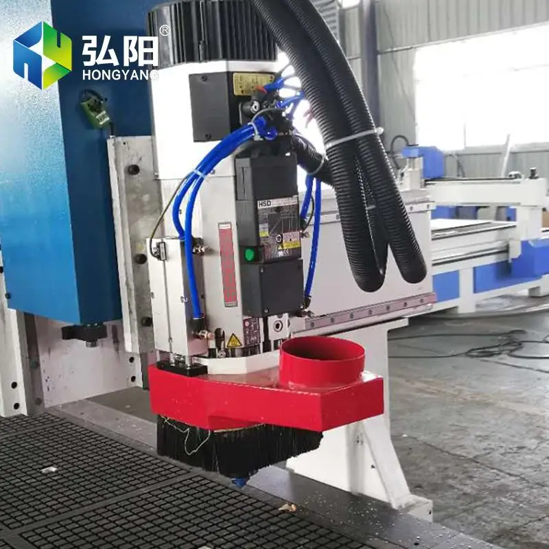 CNC Milling Machine 9KW Automatic Tool Change Spindle Dust Cover Collection Brush Wood Carving Dust Removal Dust Cover