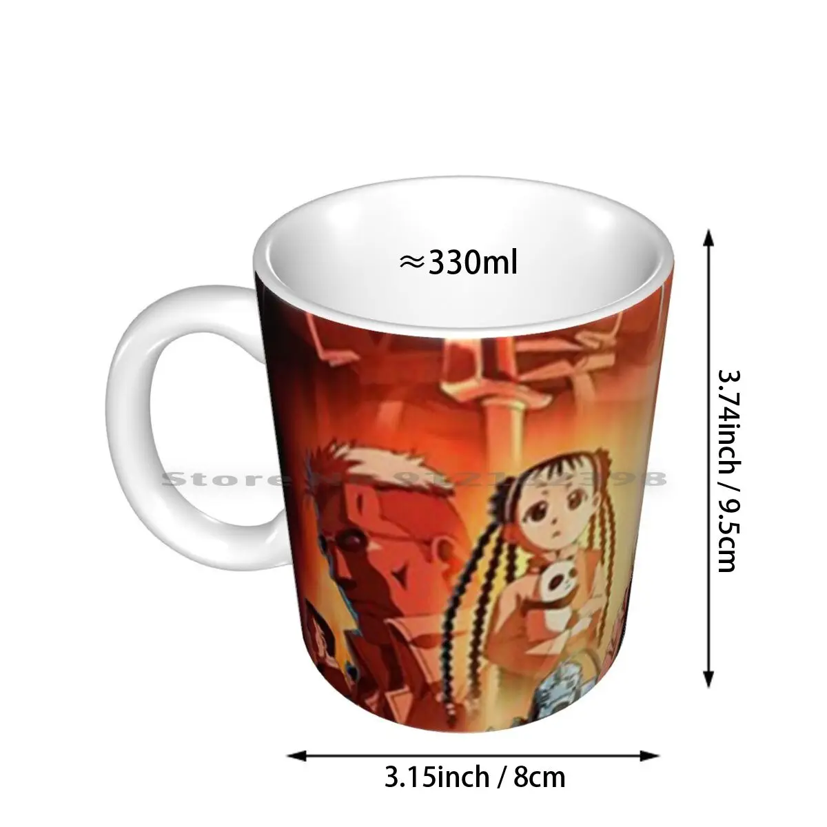 Fullmetal Alchemist Ceramic Mugs Coffee Cups Milk Tea Mug Fullmetal Alchemist Fullmetal Full Metal Alchemist Full Metal