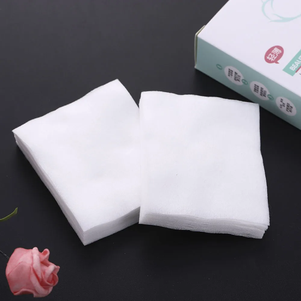 40/100 Pcs/Pack Disposable Cotton Pads Eyelash Glue Remover Nail Wipes Makeup Remover Face Facial Cleaning Towels Personal Care