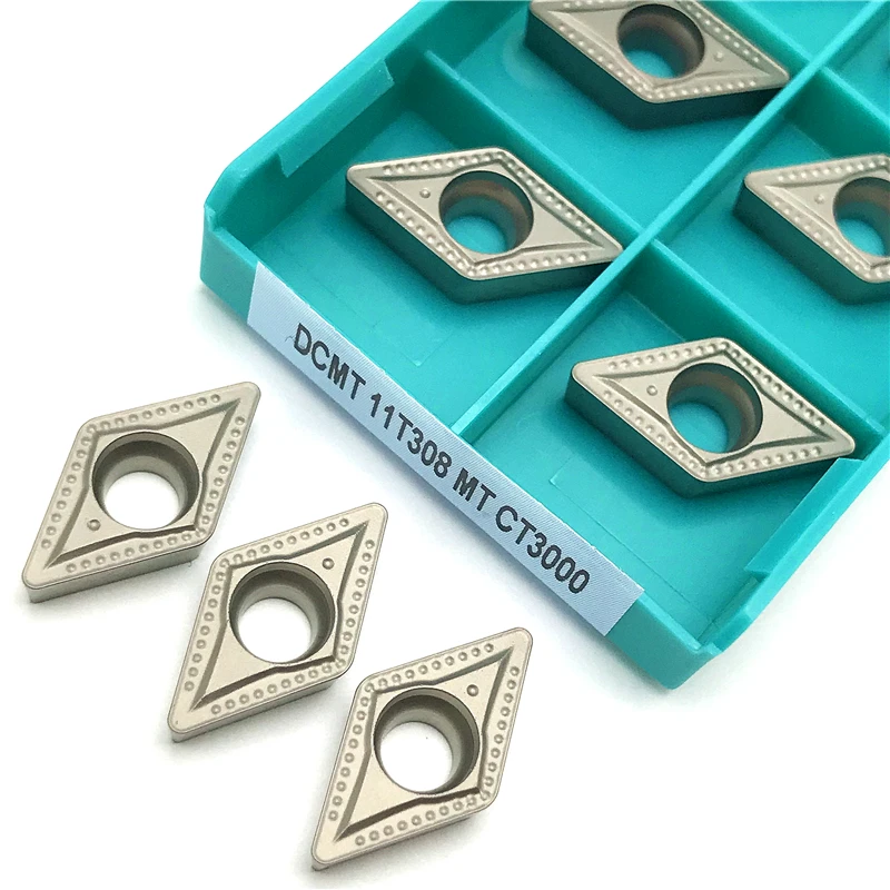DCMT11T304 DCMT11T308 MT CT3000 서멧 인서트 외부 선삭 공구 고품질 CNC 터닝 인서트 스틸 가공 선반 공구