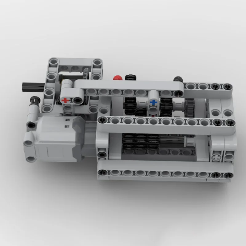 Décennie s de construction de modèle de boîte de vitesses automatique technique, briques MOC avec fonction d'alimentation, ensemble de moteur L, jouets éducatifs de bricolage, 3 vitesses