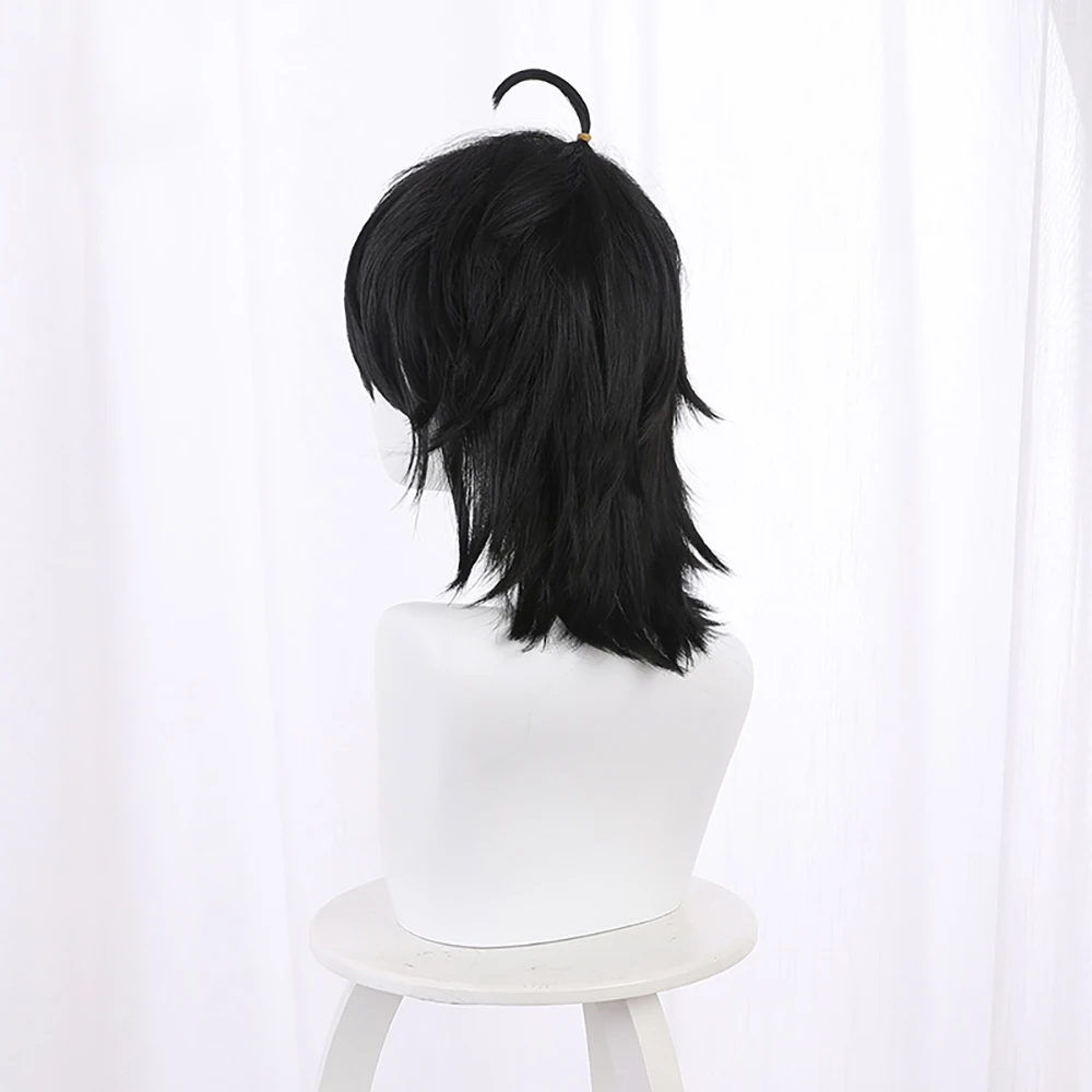 Anime Game Identity V Cosplay New Survivor Patient Emil Wig Halloween Play Party Stage High Quality Short Curly Black Hair