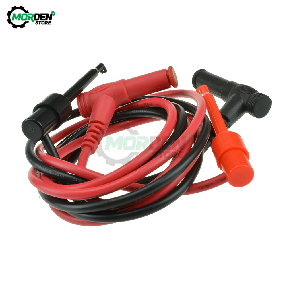 Imagem -06 - Cabo de Banana para Teste Conjunto de Cabos com Multímetro Ângulo Reto com Plug de Silicone Macio Protetor para Ferramentas de Teste de Multímetro Par