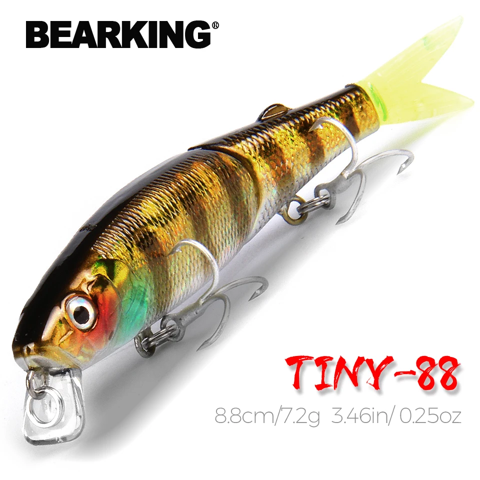 3pcs/lot 2016 good fishing lures minnow quality professional baits 8.8cm/7.2g Bearking hot model crankbaits penceil bait popper