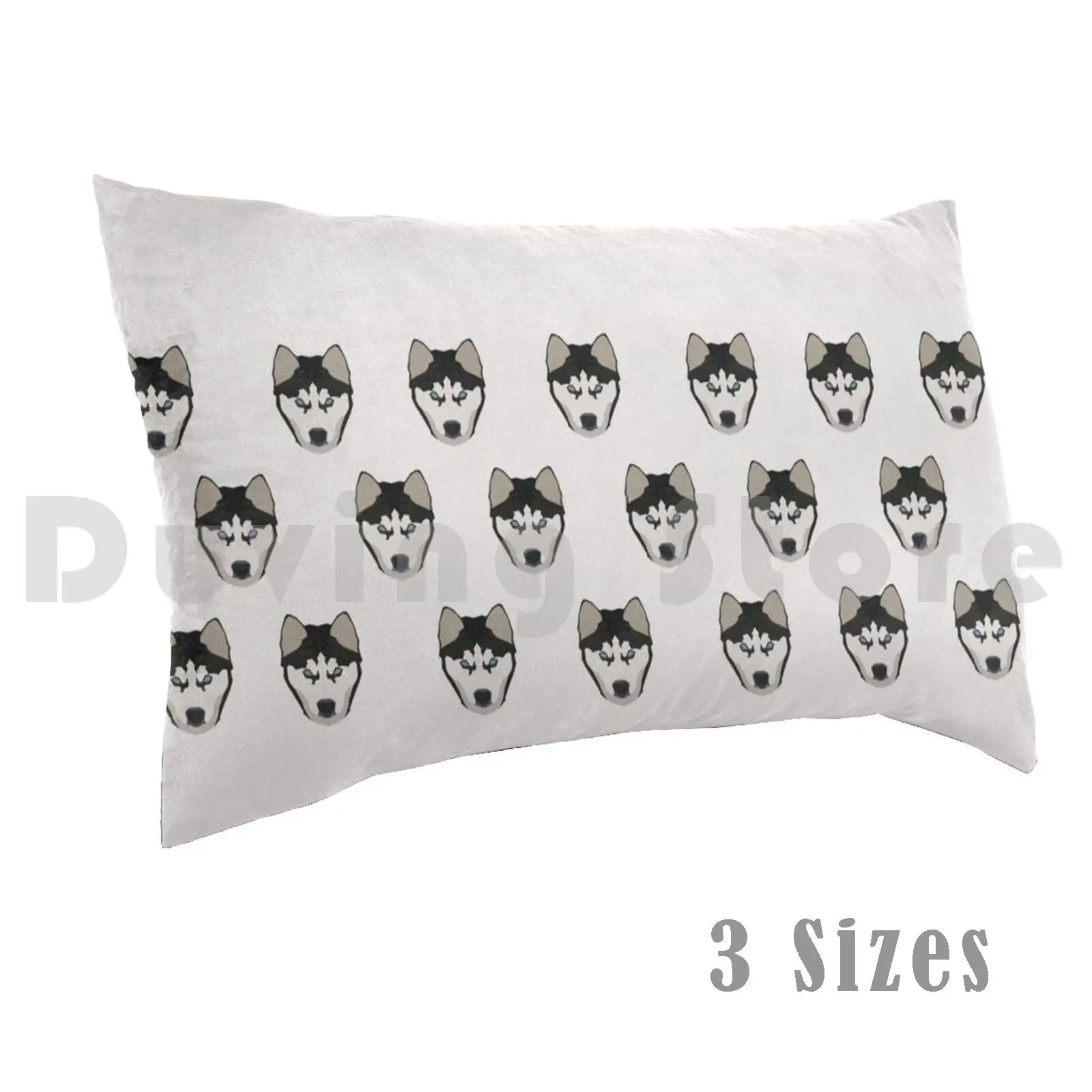 Siberian Husky Pillow Case Printed 50x75 Husky Mom Dog Dad Siberian Lover Pomeranian Akita Inu Owner Alaskan