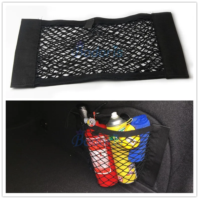 For Audi Q5 Q3 2012-2016 2017 2018 2019 2020 Rear Truck Storage Bag Luggage Nets Hook Loop Elastic Net Car Organizer Accessories