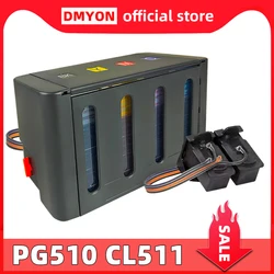 DMYON CISS Ersatz für Canon PG510 CL511 PIXMA MP230 MP240 MP250 MP260 MP270 MP280 MP282 MP480 MP490 MP495 MP499 Drucker