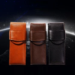 Handmade PU Leather Mini Pen Bag Eco-friendly Pencil Case Pen Bag Pouch for Stationery Supplies Bag