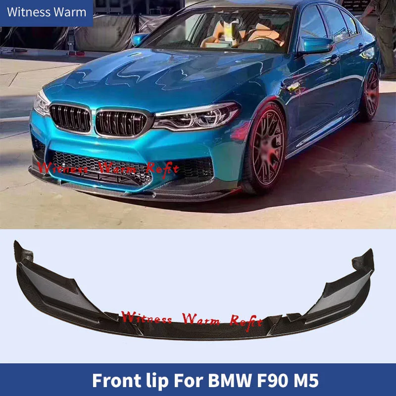 for G30 G38 M5 Style High Quality Carbon Fiber Front Bumper Lip Spoiler Splitter for Bmw F90 M5 Front Shovel Car Body Kit 2018