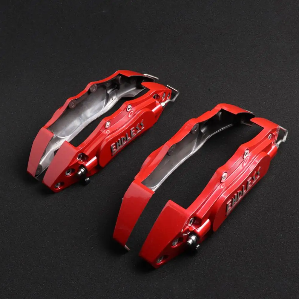 1Pair Useful Brake Cover  Lightweight Bright Color Brake Caliper Covers  Long Lasting Caliper Cover Accessory