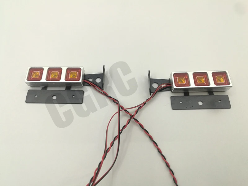 Metal LED tail light For 1/14 Tamiya RC Truck Trailer Tipper man 620 1851 3363 56352 DIY Parts