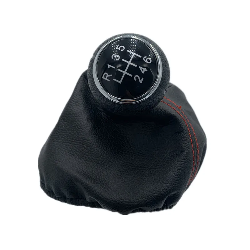 NEW For VW POLO CLASSIC 6N 6N2 1996 -2000 6 Speed Leather Car Shift Gear Knob Lever Gaitor Boot Cover Auto Accessories CW02012