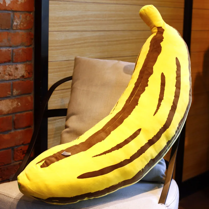 Dorimytrader 35 '' / 90cm duże pluszowe owoce w stylu kreskówki poduszka w kształcie Banana miękkie nadziewane piękna zabawka wielki prezent dla dzieci darmowa wysyłka DY61206