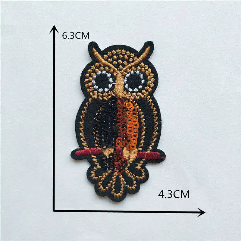 New Embroidery cartoon animal cat dog butterfly hot melt adhesive patches iron for clothes Stickers badge DIY Apparel accessory