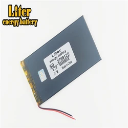 3.7V 6000mah (polymer lithium ion battery) Li-ion battery for tablet pc 8 inch 9.7 inch 10.1 inch 3766125