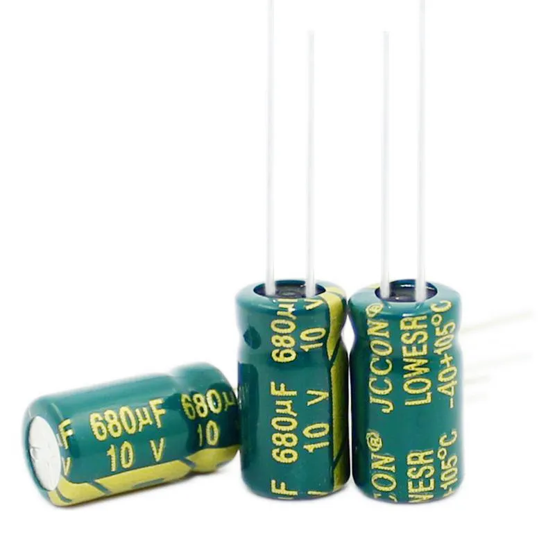 200PCS 680UF 10V 10V680UF Aluminum Electrolytic Capacitor  high-frequency 6.3X11MM