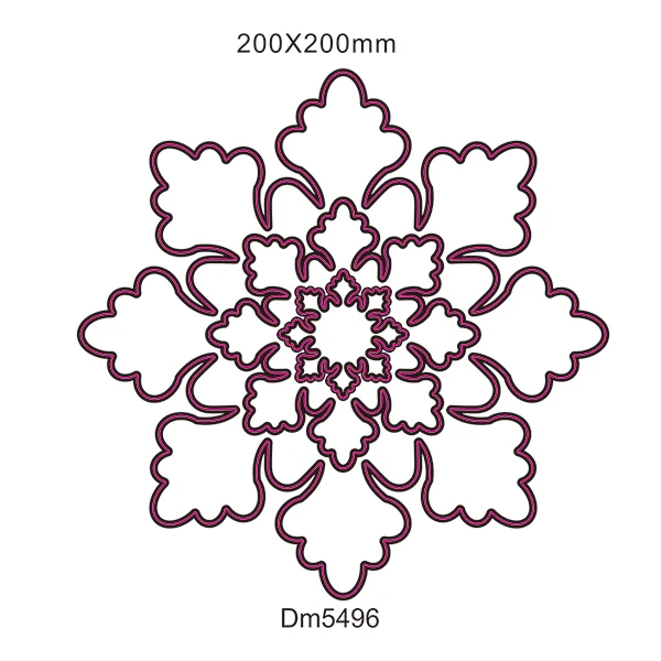 New Large snowflakes Metal Cutting Dies Decorative DIY Scrapbooking Steel Craft Die Cut Embossing Paper Cards Stencils