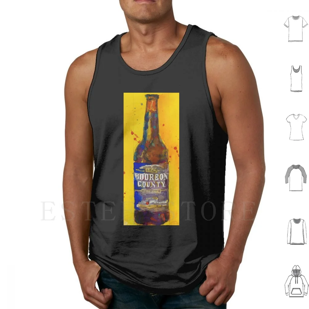 Bourbon County Stout , Goose Island Tank Tops Vest Sleeveless Art Collectibles Beer Premium Beer Beer Bourbon County