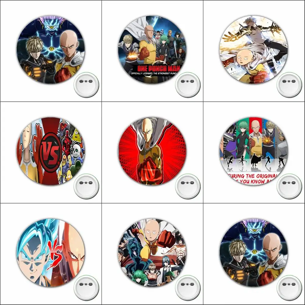 3pcs Japan anime One-Punch Man Cosplay Badge Cartoon Pins Brooch for Clothes Accessories Backpacks bags Button Badges