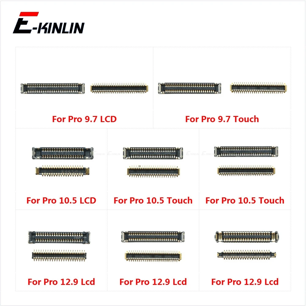 FPC Connector For iPad Pro 9.7 10.5 12.9 inch 2015 2016 2017 2018 Lcd Digitizer Touch Screen Connector Clip On Flex Main Board