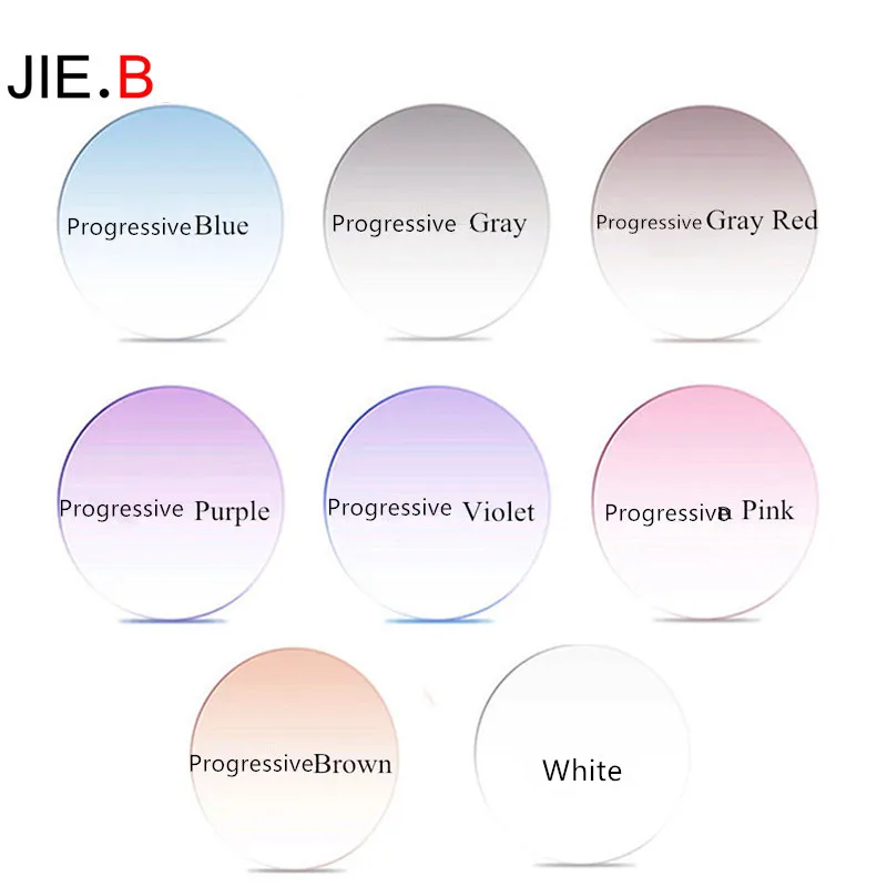 JIE.B high quality reduce fatigue UV 400 prescription 1.61M-8 super tough progressive rimless diamond lens