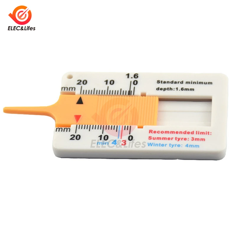 Digital Display Car Tyre Tire Tread Depth Gauge Meter Auto Tire Wear Detection Measuring Tool Caliper Thickness Gauges