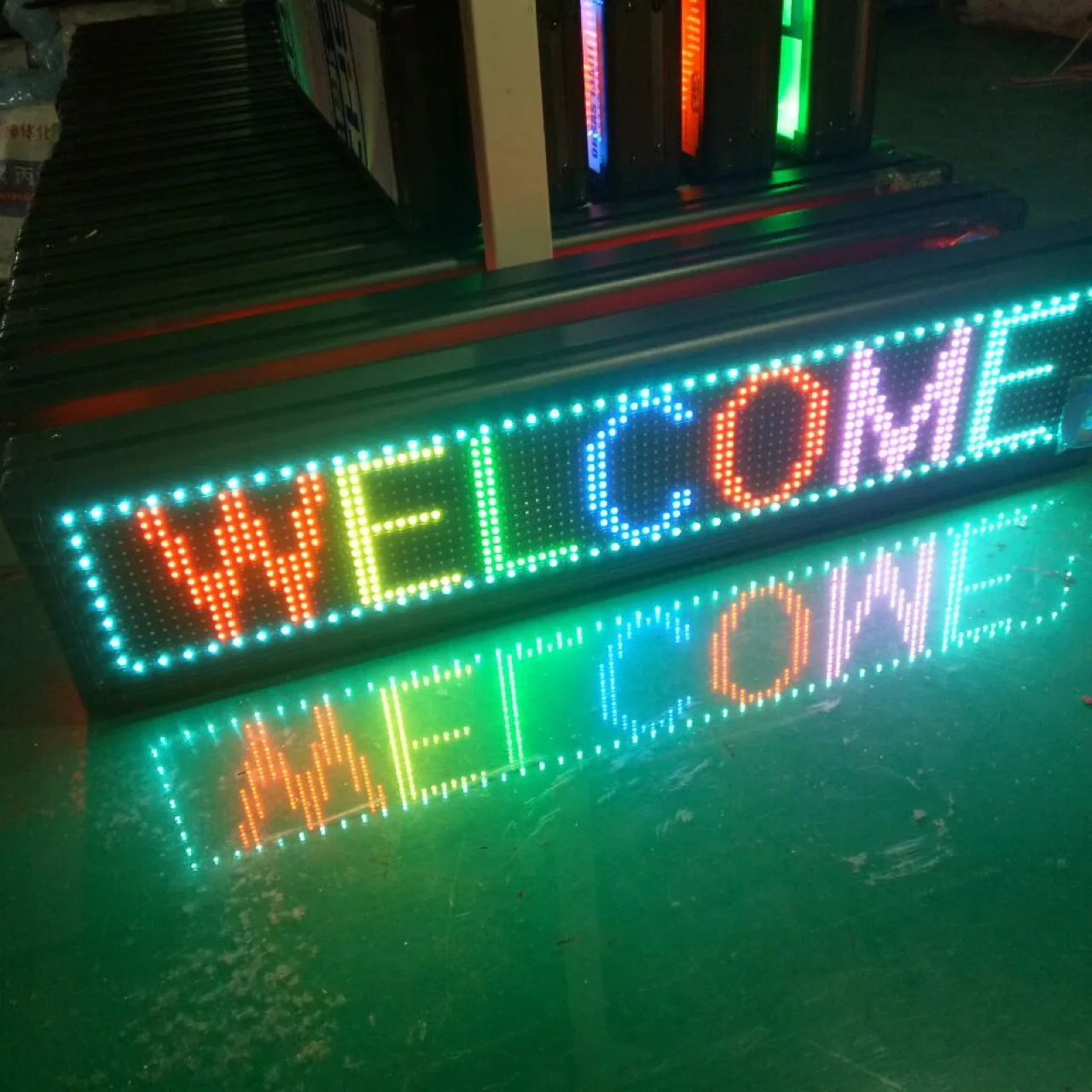 LED display advertising screen indoor and outdoor door head electronic screen billboard monochrome full color scrolling