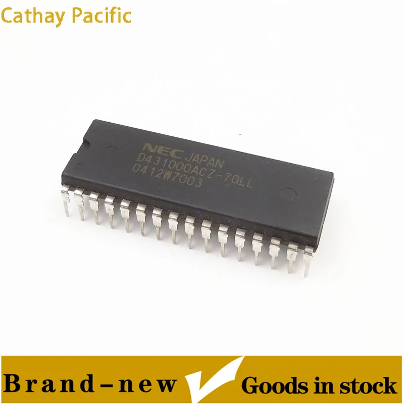 Chip IC Memori In-Line D431000ACZ-70LL DIP-32 Tempat Baru