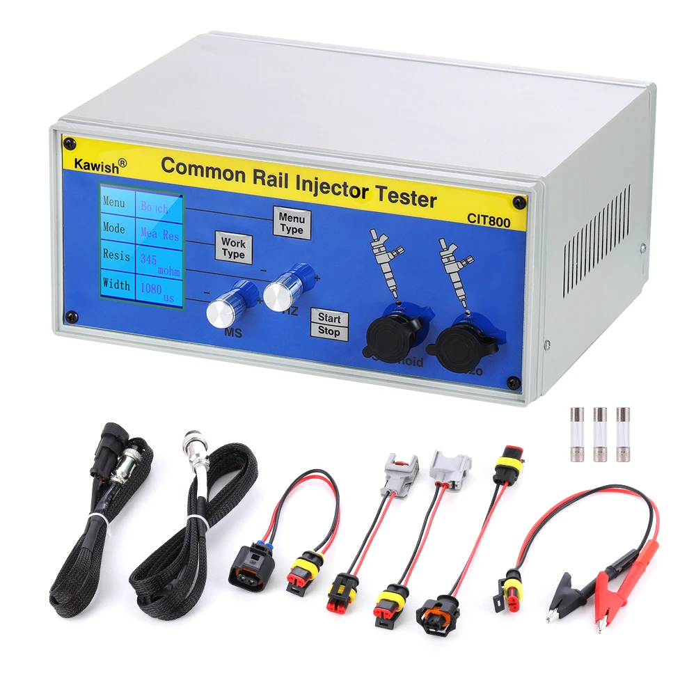 Free shipping! large LCD CIT800 diesel common rail injector tester diesel Piezo Injector tester electromagnetic injector driver