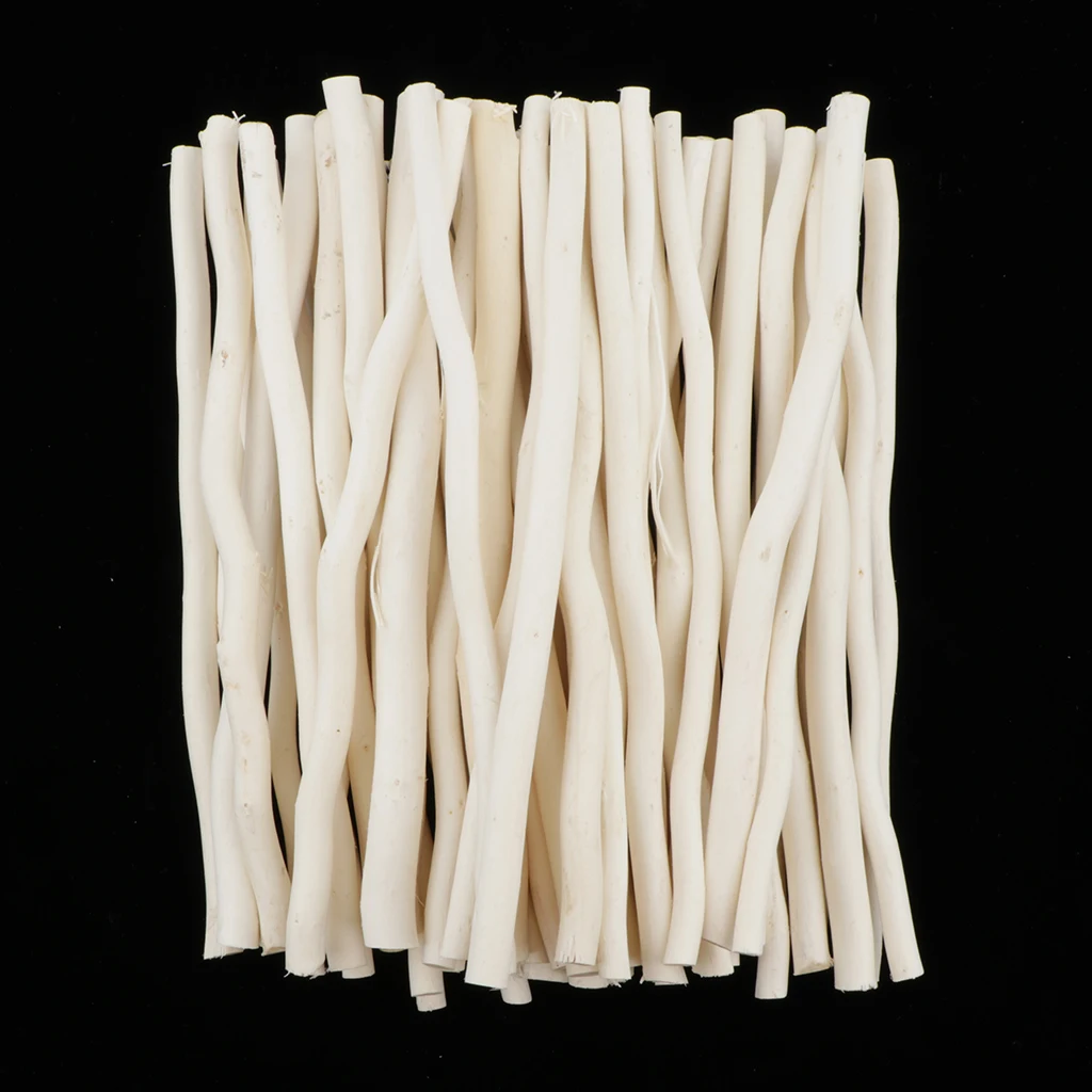 50pcs Natural Driftwood Small Pieces Sticks Rustic Wood Arts & Craft DIY Toy