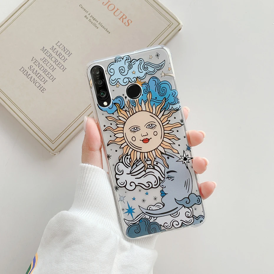 For Huawei P30 Lite Case Cute Silicone Painting Soft Cover Phone Case For Huawei P30 Lite P30Pro P 30 Pro Lite Bumper Case Funda