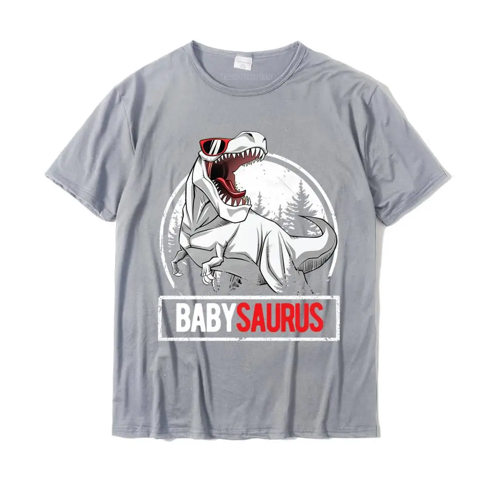 BabySaurus Shirt For Toddlers Birthday Party T-Rex Premium T-Shirt Fashionable Geek Tops Tees Cotton Top T-Shirts For Men