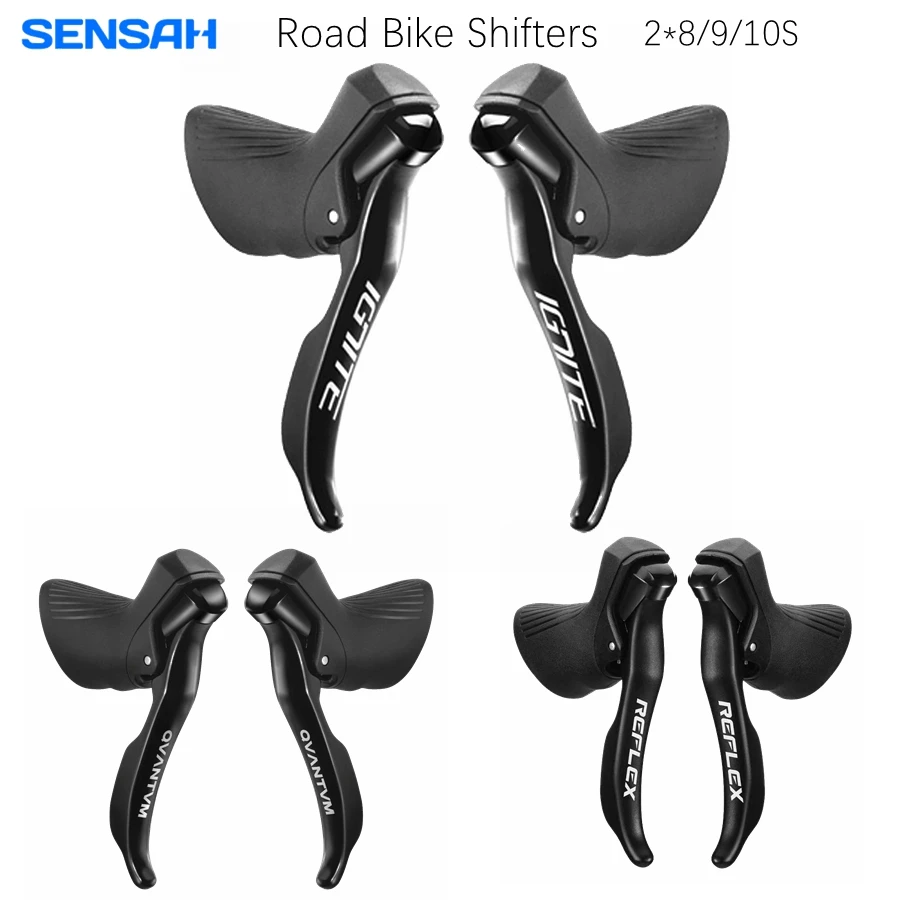 

SENSAH IGNITE Road Bike Shifters 2x8 2x9 2x10 Speed Brake Lever 16/18/20 Speed Bicycle Derailleur For Shimano Sora Tiagra Claris