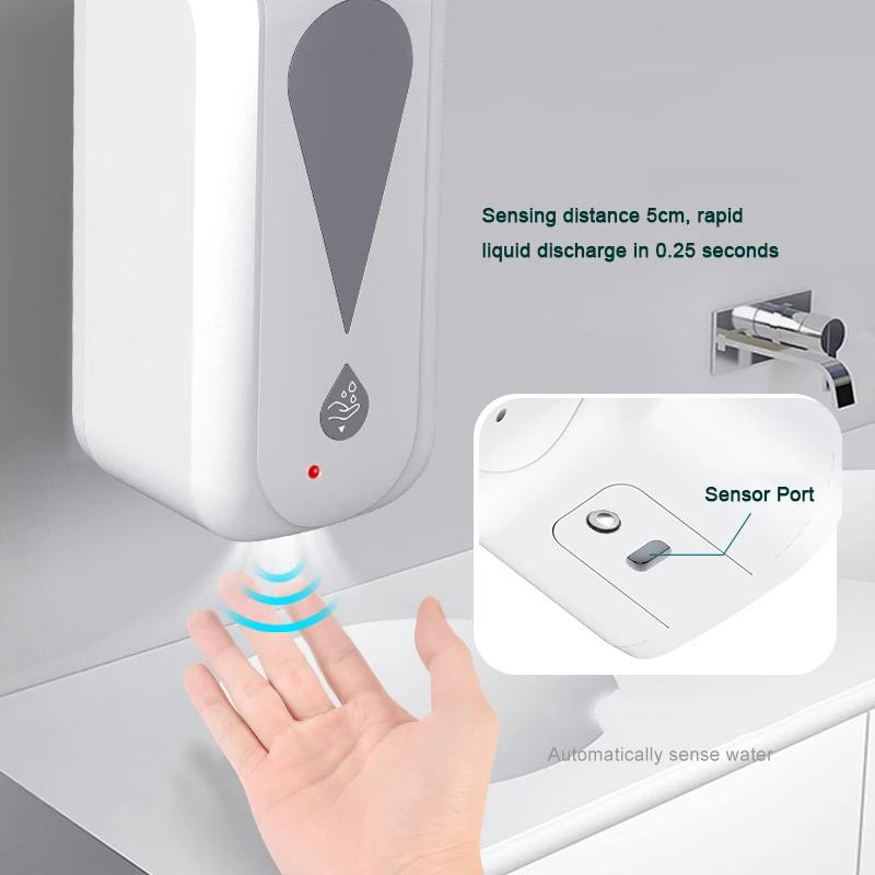 

1200ml Touchless Bathroom Dispenser Smart Sensor Liquid Soap Dispenser For Kitchen Bathroom Hand Free Automatic Soap Dispenser