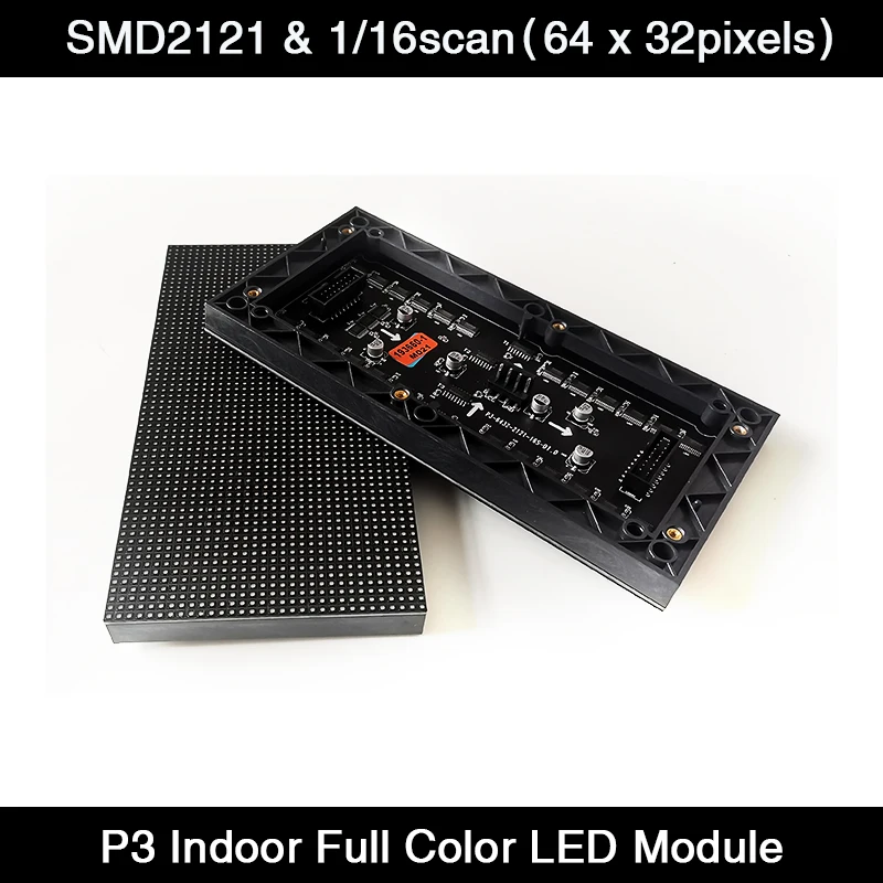 High Quality P3 Indoor RGB LED Advertising Screen Panels 192X96mm LED Display Module Board Full Color SMD2121 LED Matrix