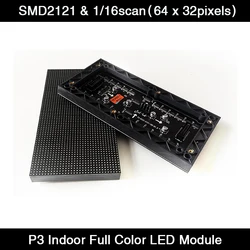 Paneles de pantalla LED P3 RGB para interiores, módulo de pantalla a todo Color, matriz LED, 192x96mm, alta calidad, SMD2121