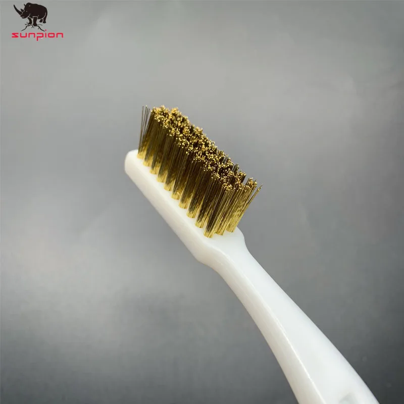 3D Printer Cleaner Tool Copper Wire Toothbrush Copper Brush Handle Hotend Cleaning Hot Bed Cleaning Parts For Nozzle Block