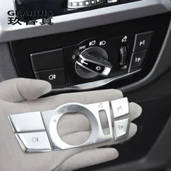 Car Styling For BMW G01 G02 G30 G32 Headlight Switch Button Light Control Stickers Fog Light Switch X3 X4 5 Series Accessories